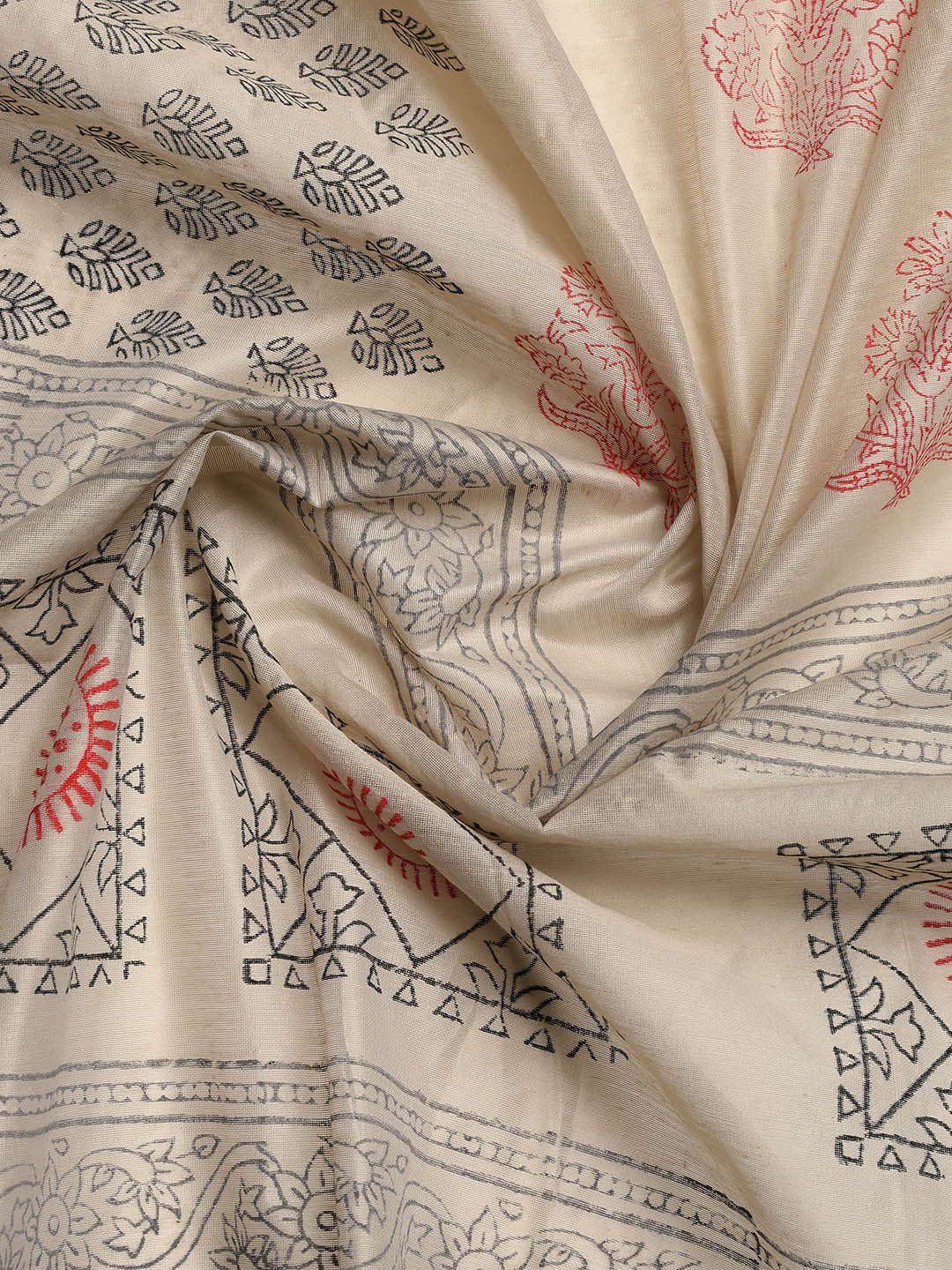 Neck Embroidered Cotton Blend Unstitched Suit With Dupatta