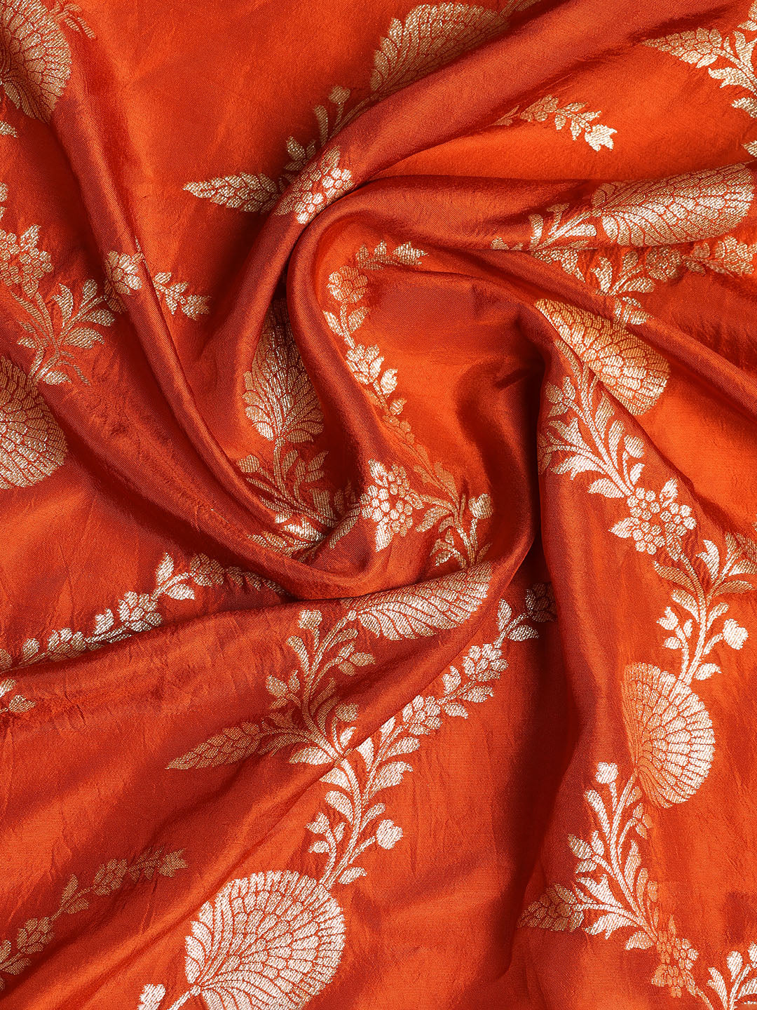Neck Embroidered Chanderi Unstitched Suit With Dupatta