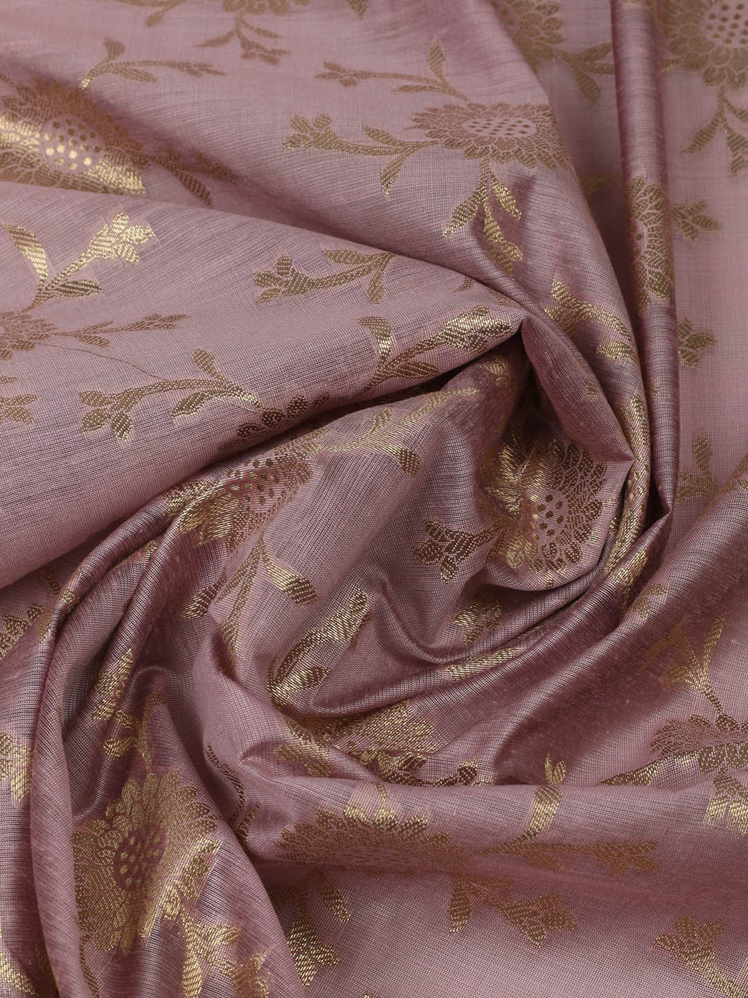 Woven Design Chanderi Unstitched Suit With Pant &amp; Dupatta