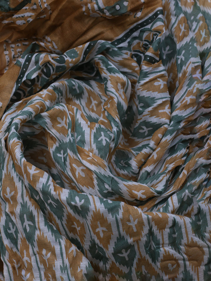 Embroidered Cotton Blend Unstitched Suit With Dupatta