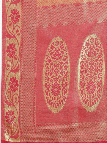 Zari Jaal Woven Art Silk Saree