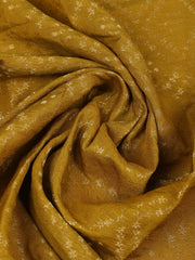 Embroidered Chanderi Mehndi Unstitched Suit With Pant & Dupatta