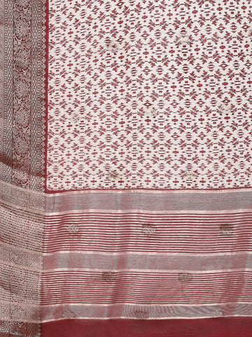 Abstract Printed Handloom Saree