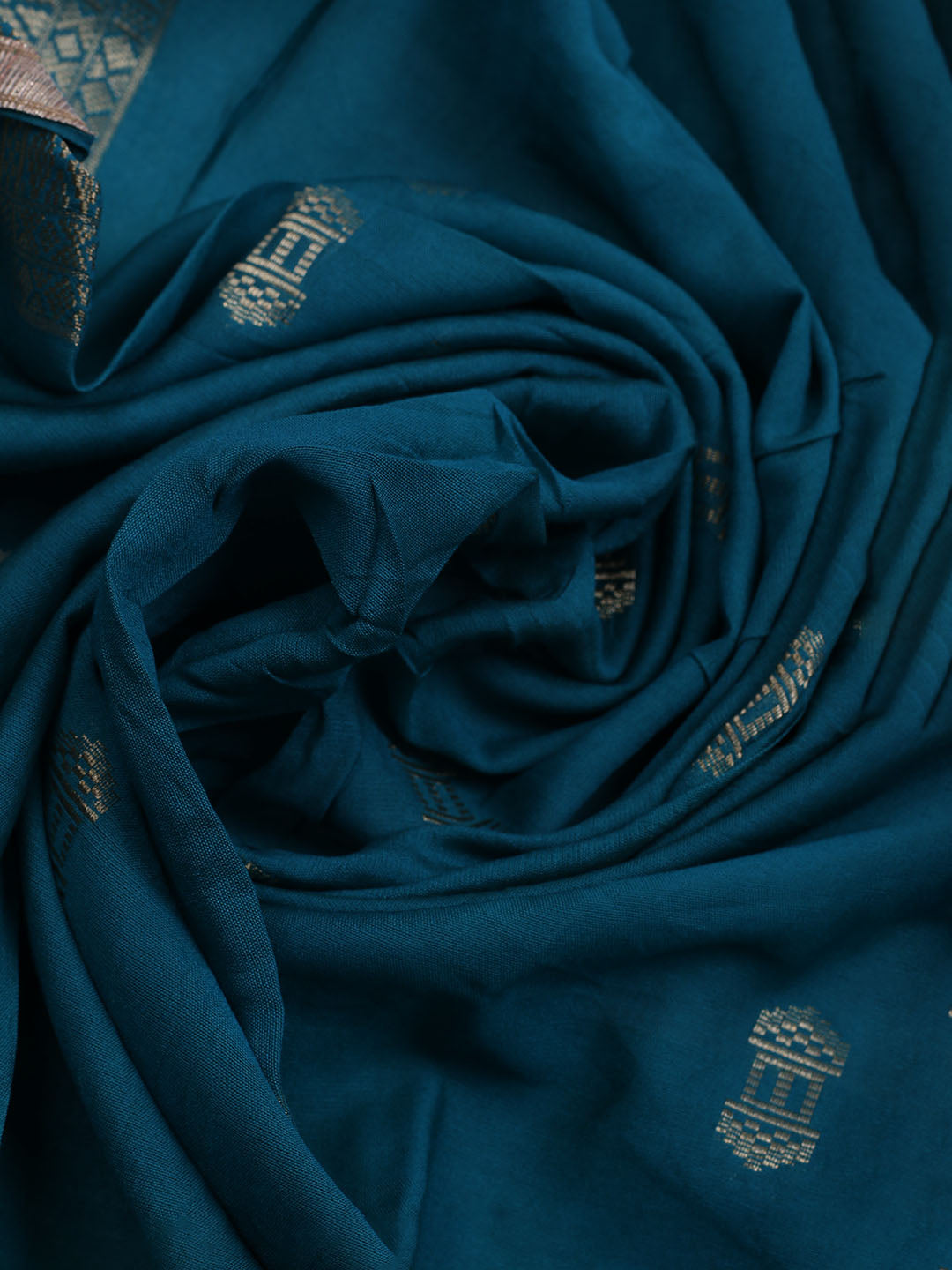 Neck Embroidered Cotton Blend Unstitched Suit With Dupatta