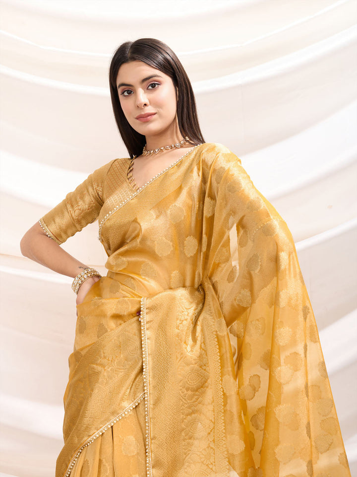 Woven Design Tissue Silk Saree