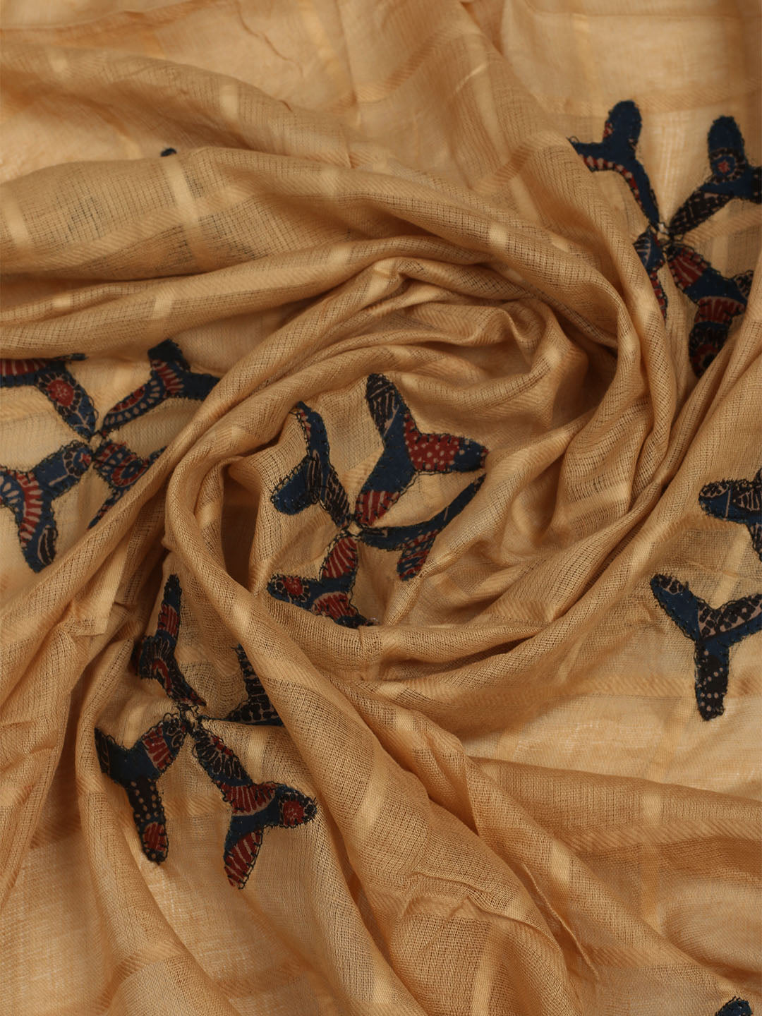 Printed Cotton Unstitched Suits Printed Suit With Pant &amp; Dupatta