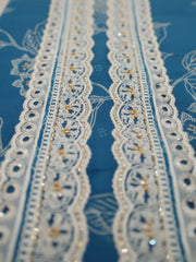 Printed Cotton Blend Unstitched Suit With Pant & Dupatta