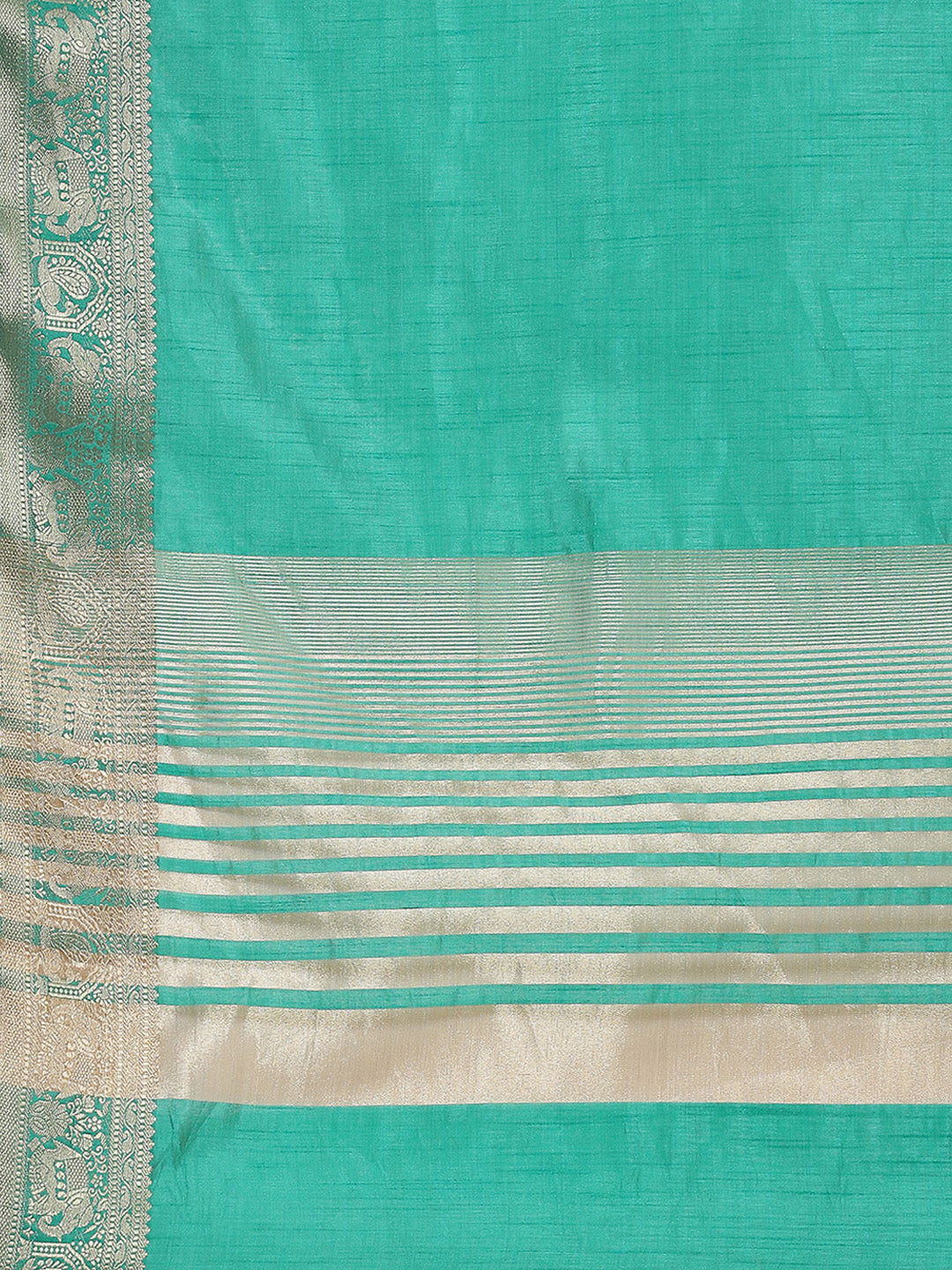 Plain Zari Border Art Silk Saree