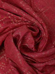 Embroidered Chanderi Mehndi Unstitched Suit With Pant & Dupatta