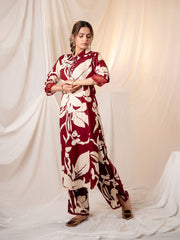 Printed Cotton Kurti With Pants