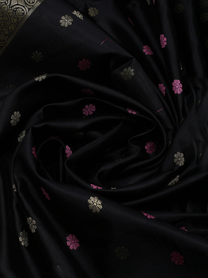 Woven Chanderi Unstitched Suit With Dupatta