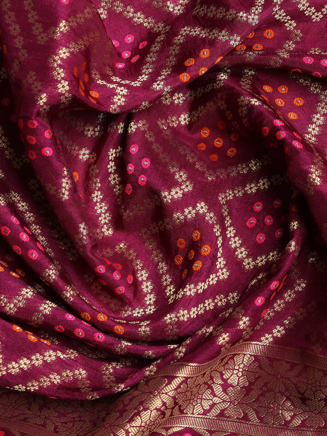 Embroidered Chanderi Unstitched Suit With Dupatta