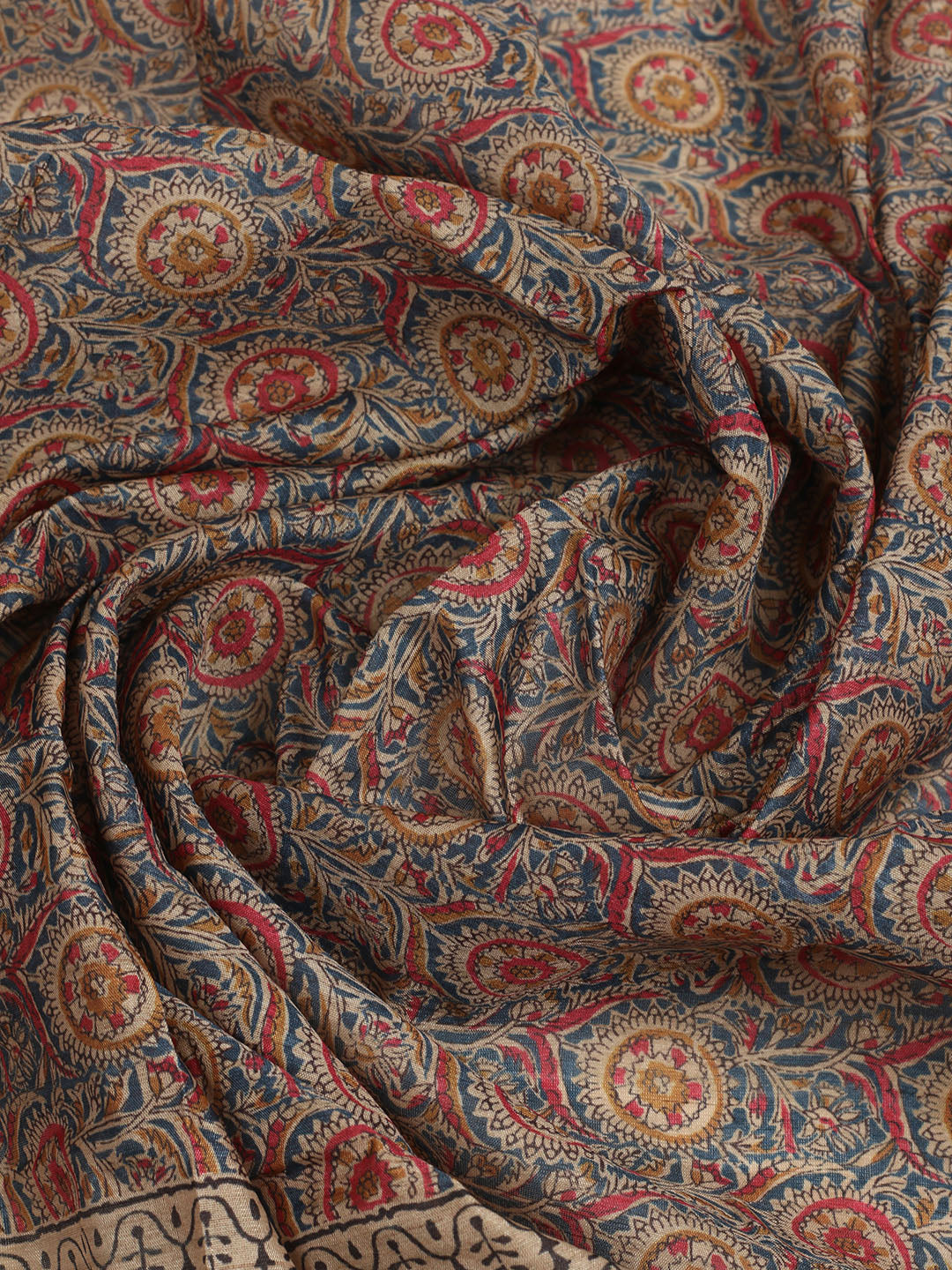 Embroidered Tussar Unstitched Suit With Dupatta