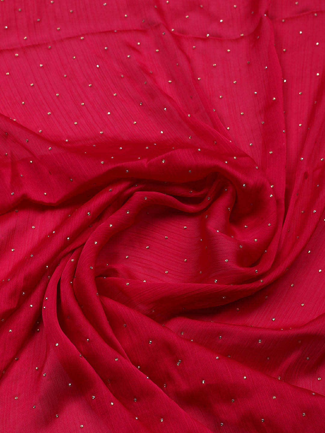Embellished Chiffon Unstitched Suit With Pant &amp; Dupatta