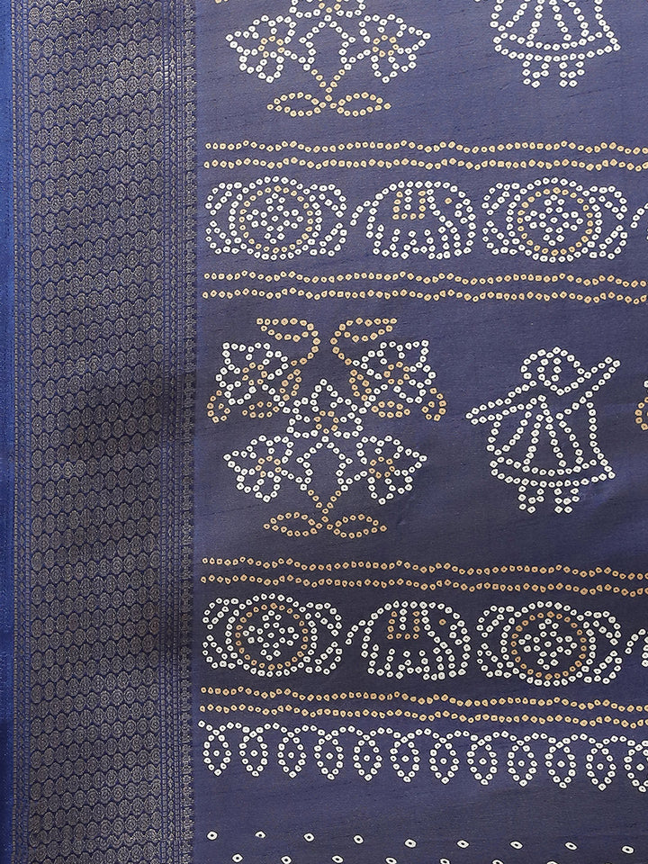 Bandhani Printed Dola Cotton Saree