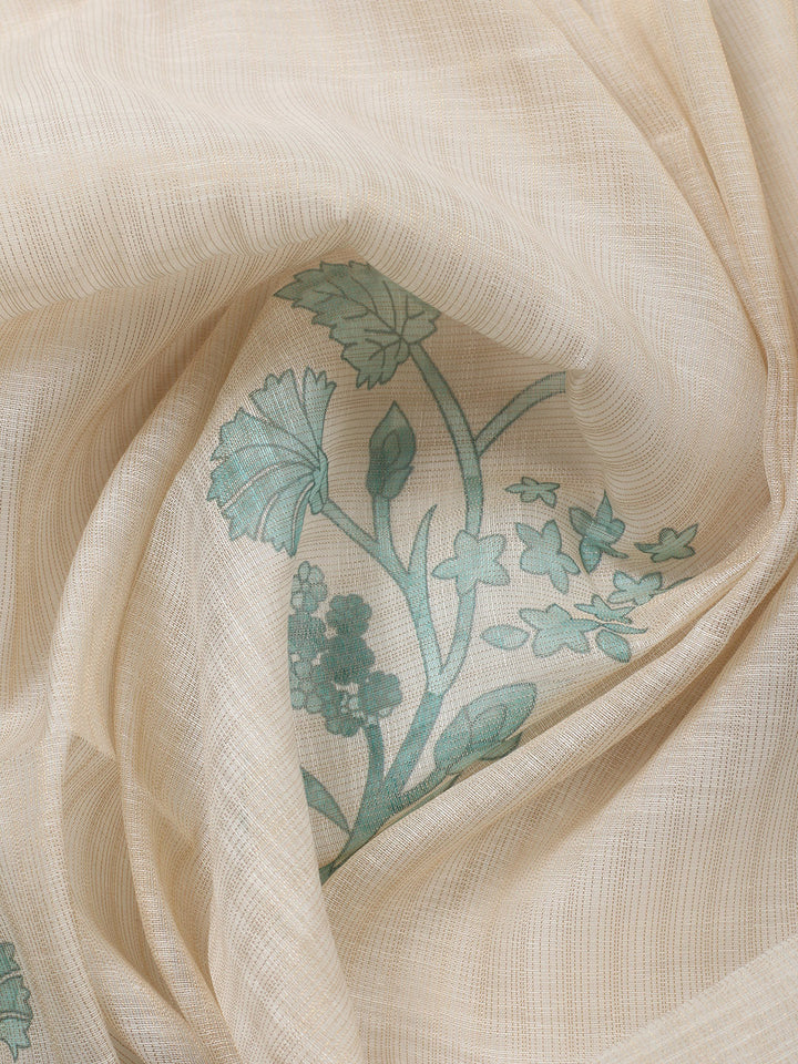 Embroidered Tissue Unstitched Suit With Pant &amp; Dupatta