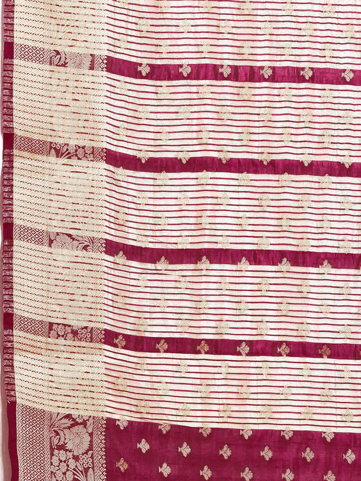 Zari Border Art Silk Woven Saree