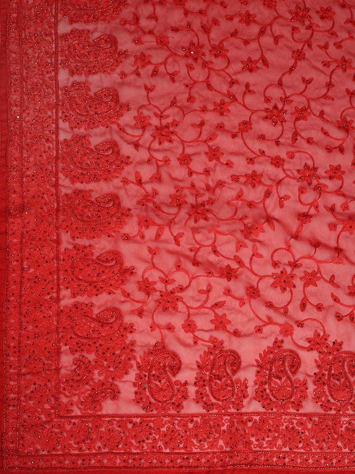 Embroidered Georgette Saree