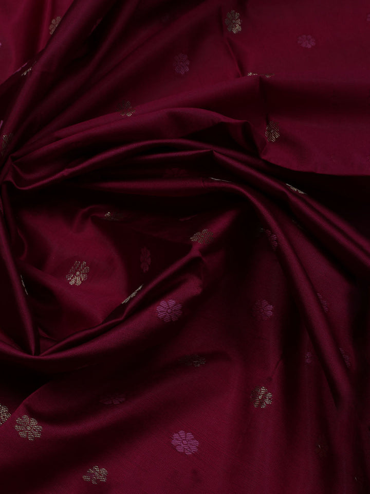 Woven Chanderi Unstitched Suit With Dupatta