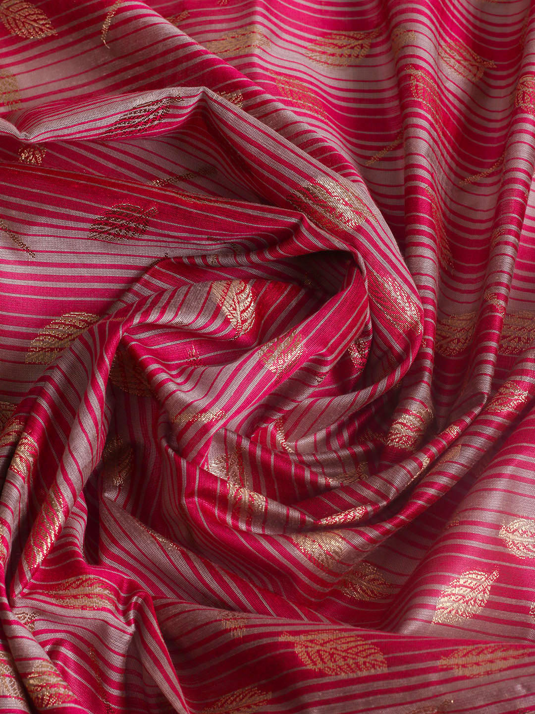 Woven Design Chanderi Unstitched Suit With Pant &amp; Dupatta