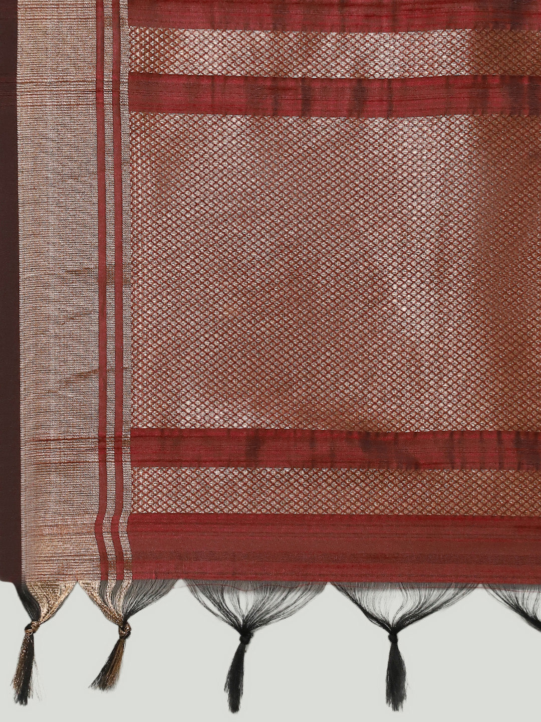 Embroidered Border Booti Art Silk Saree