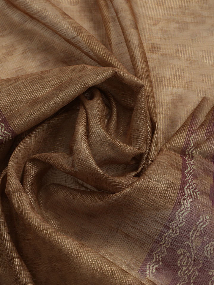 Embroidered Tissue Unstitched Kurta With Pant &amp; Dupatta