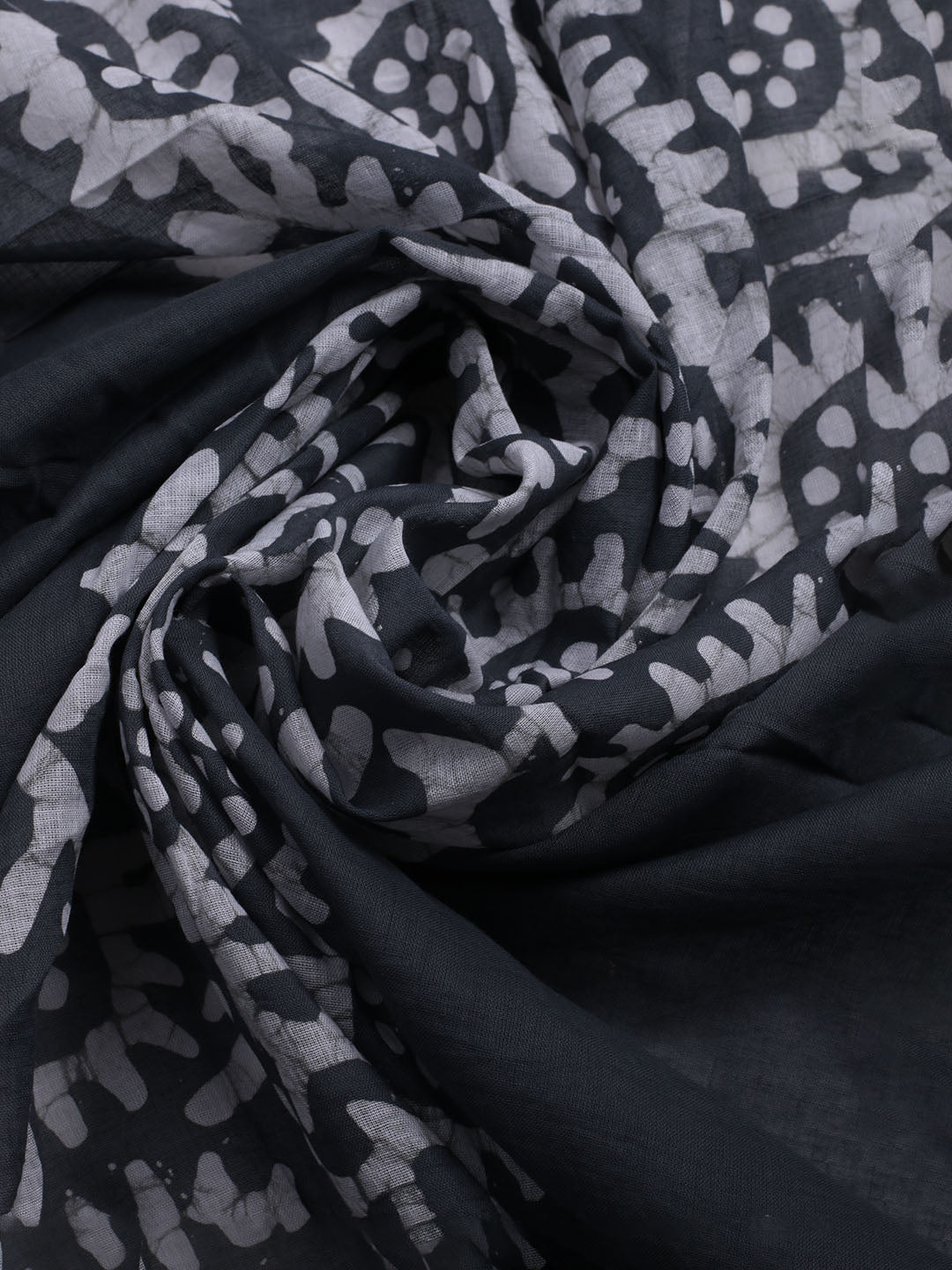 Printed Cotton Blend Unstitched Kurta With Pant &amp; Dupatta