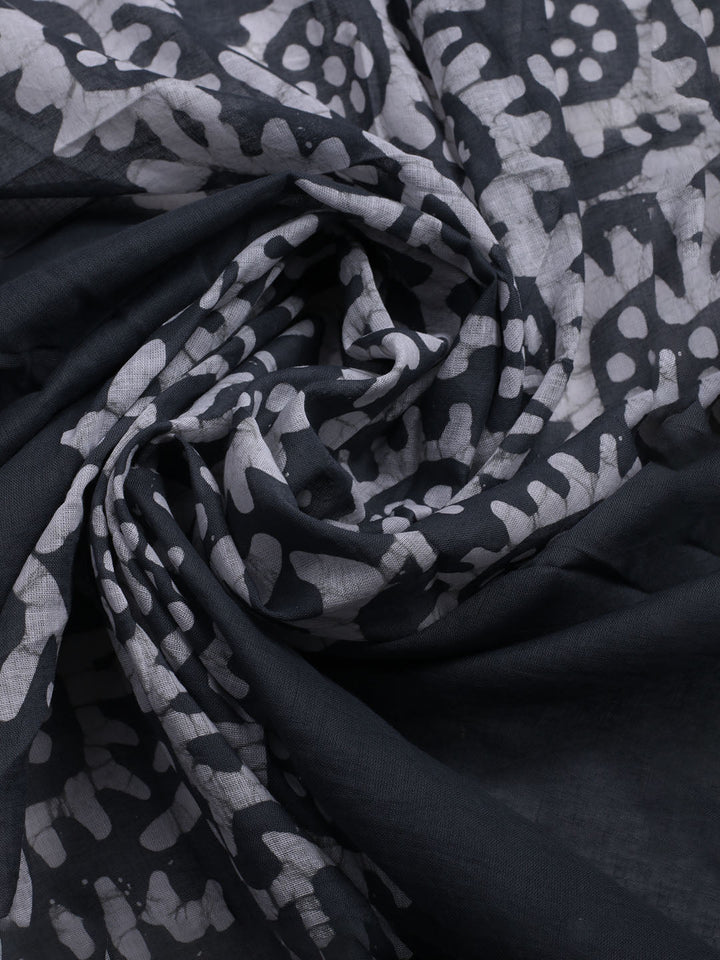 Printed Cotton Blend Unstitched Kurta With Pant &amp; Dupatta