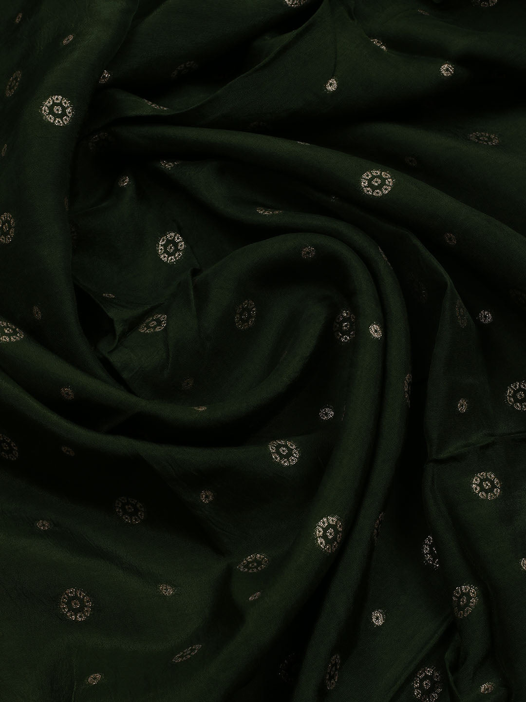 Embroidered Art Silk Unstitched Suit Piece With Dupatta