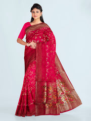 Zari Jaal Art Silk Woven Saree