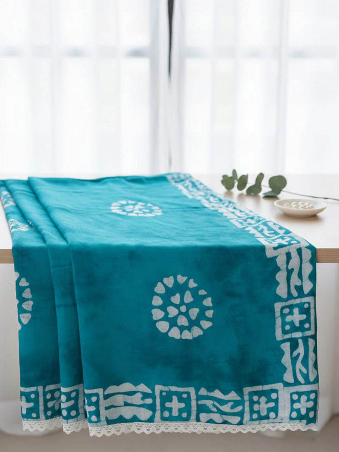 Printed Cotton Blend Unstitched Suit With Pant &amp; Dupatta