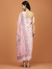 Printed Cotton Unstitched Suit Piece With Dupatta