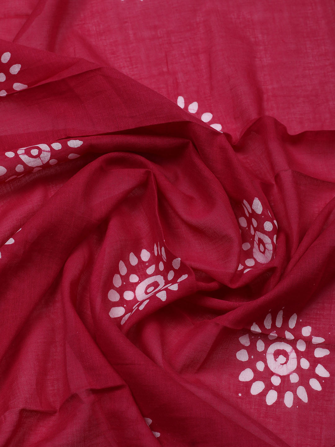 Printed Cotton Blend Unstitched Suit With Pant &amp; Dupatta