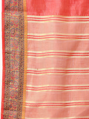 Zari Border Booti Woven Handloom Saree