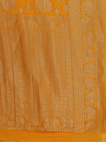 Zari Jaal Crepe Woven Saree