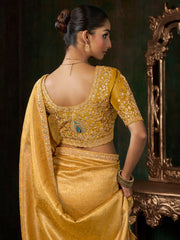 Embroidered Cotton Blend Saree