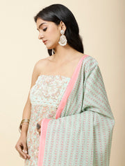 Printed Cotton Unstitched Suit Piece With Dupatta