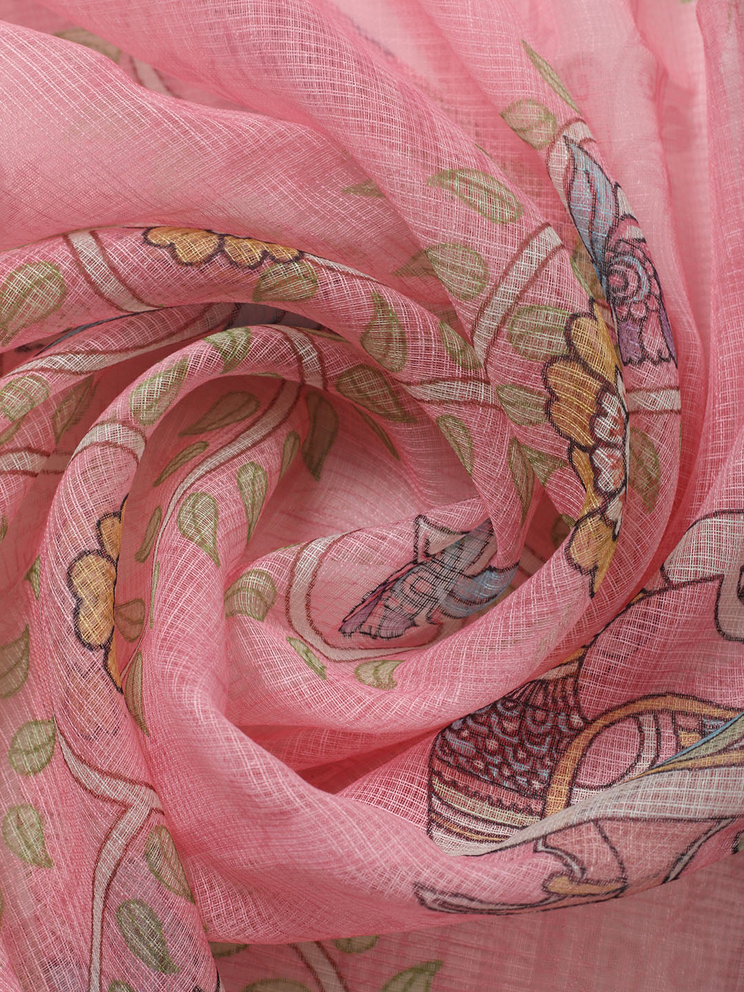 Embroidered Cotton Blend Unstitched Suit With Pant &amp; Dupatta