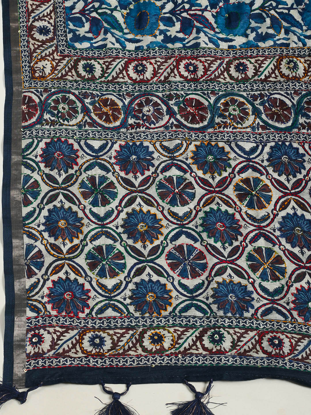 Floral Printed Art Silk Saree