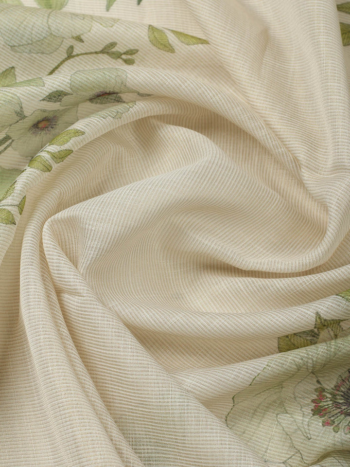Printed Tissue Unstitched Suit With Pant &amp; Dupatta