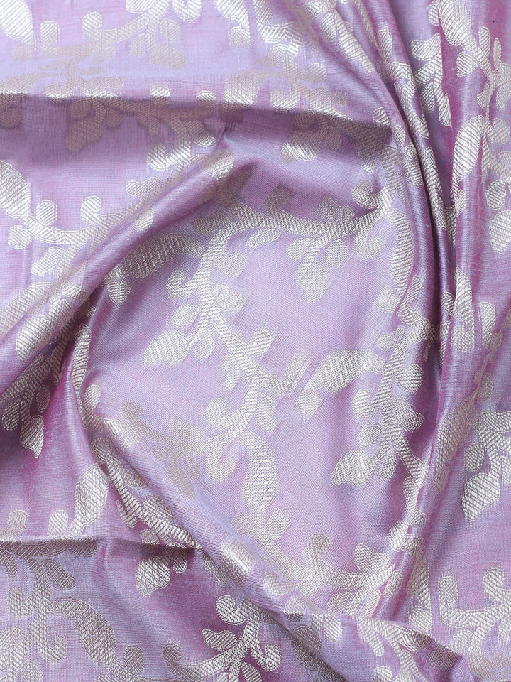 Banarasi Chanderi Unstitched Suit With Pant &amp; Dupatta