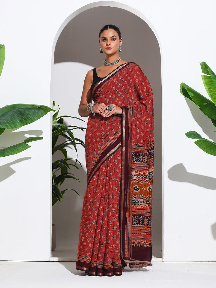 Digital Printed Art Silk Saree