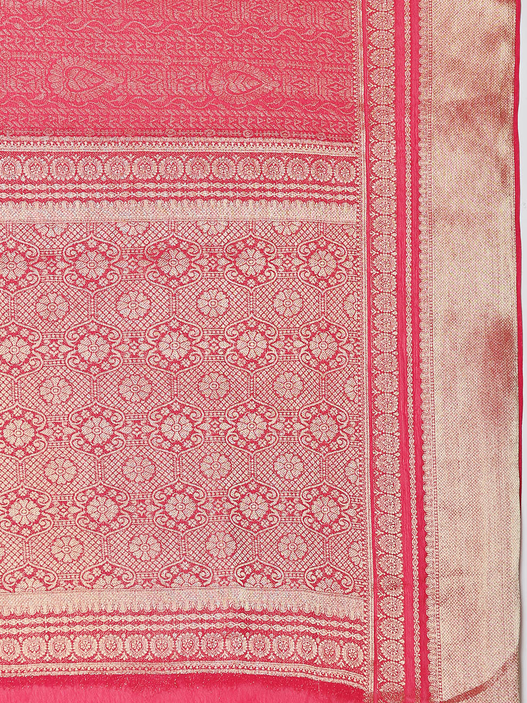Zari Jaal Woven Crepe Saree