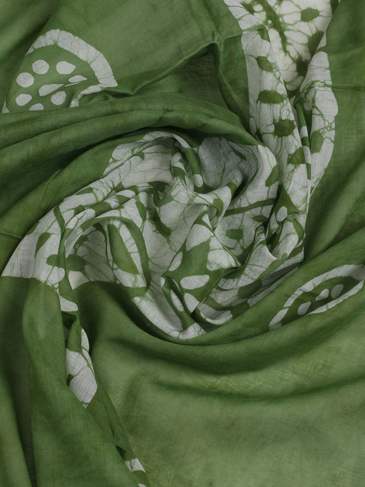 Printed Cotton Unstitched Suit With Pant &amp; Dupatta