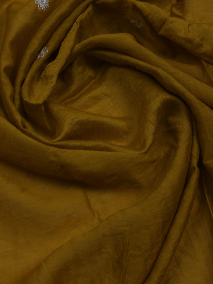Neck Embroidered Cotton Blend Unstitched Suit With Dupatta