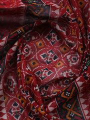 Embroidered Cotton Blend Unstitched Suit With Pant & Dupatta