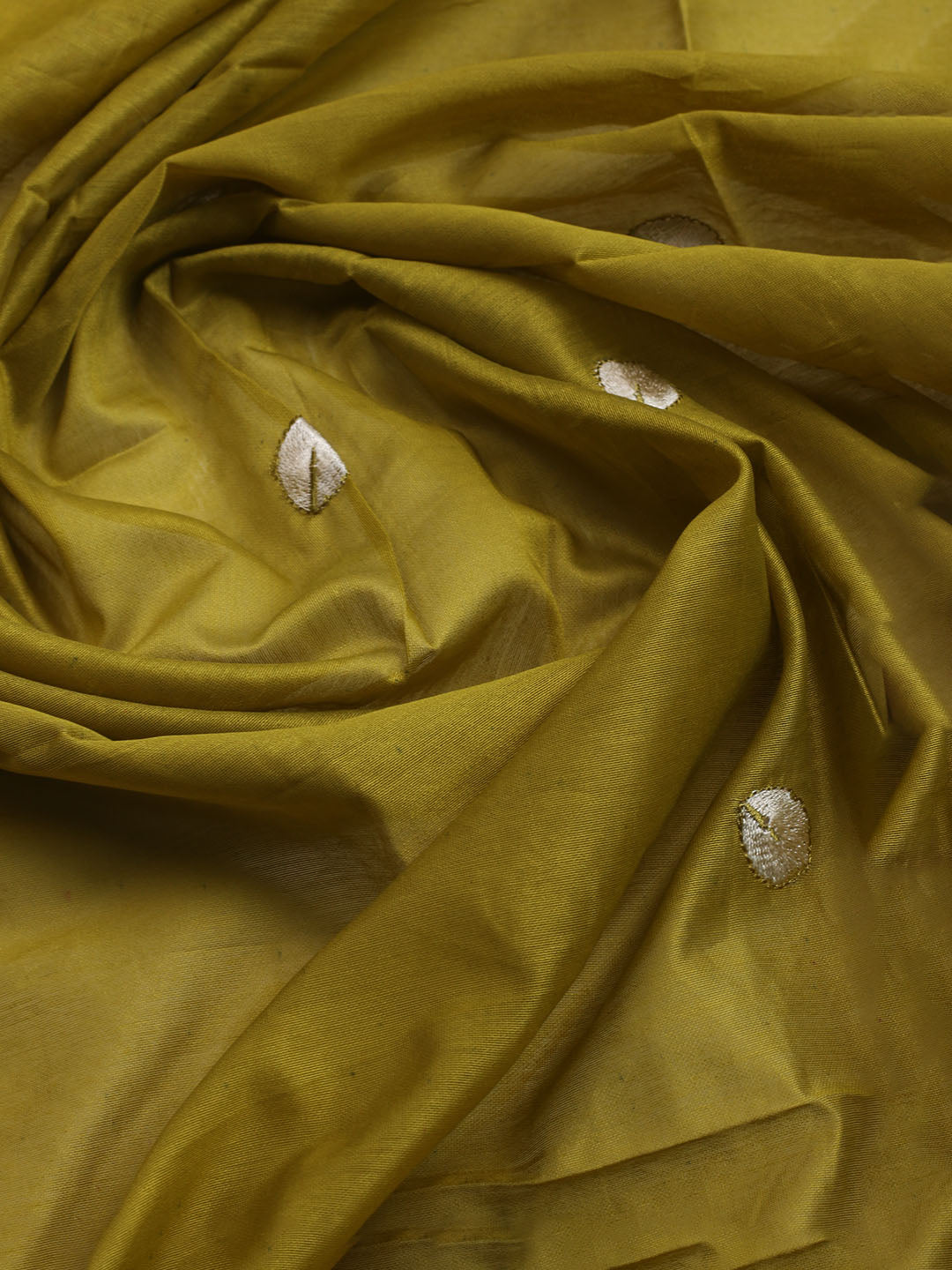 Neck Embroidered Cotton Blend Unstitched Suit With Dupatta