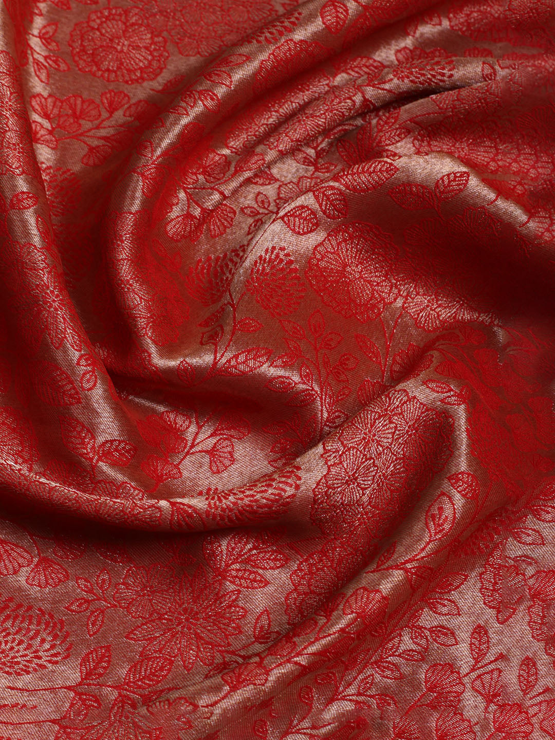 Kanjeevaram Chanderi Unstitched Suit With Dupatta