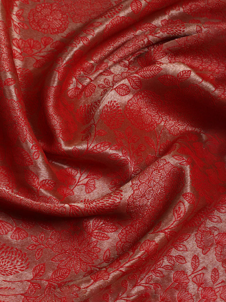 Kanjeevaram Chanderi Unstitched Suit With Dupatta