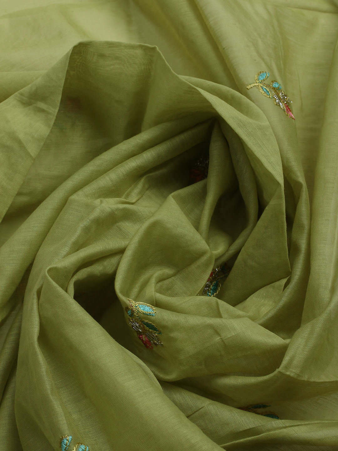 Embroidered Organza Unstitched Suit With Dupatta